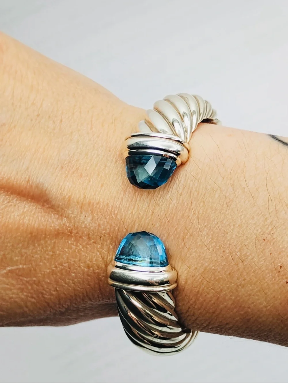 David Yurman 15mm Waverly Topaz Bracelet